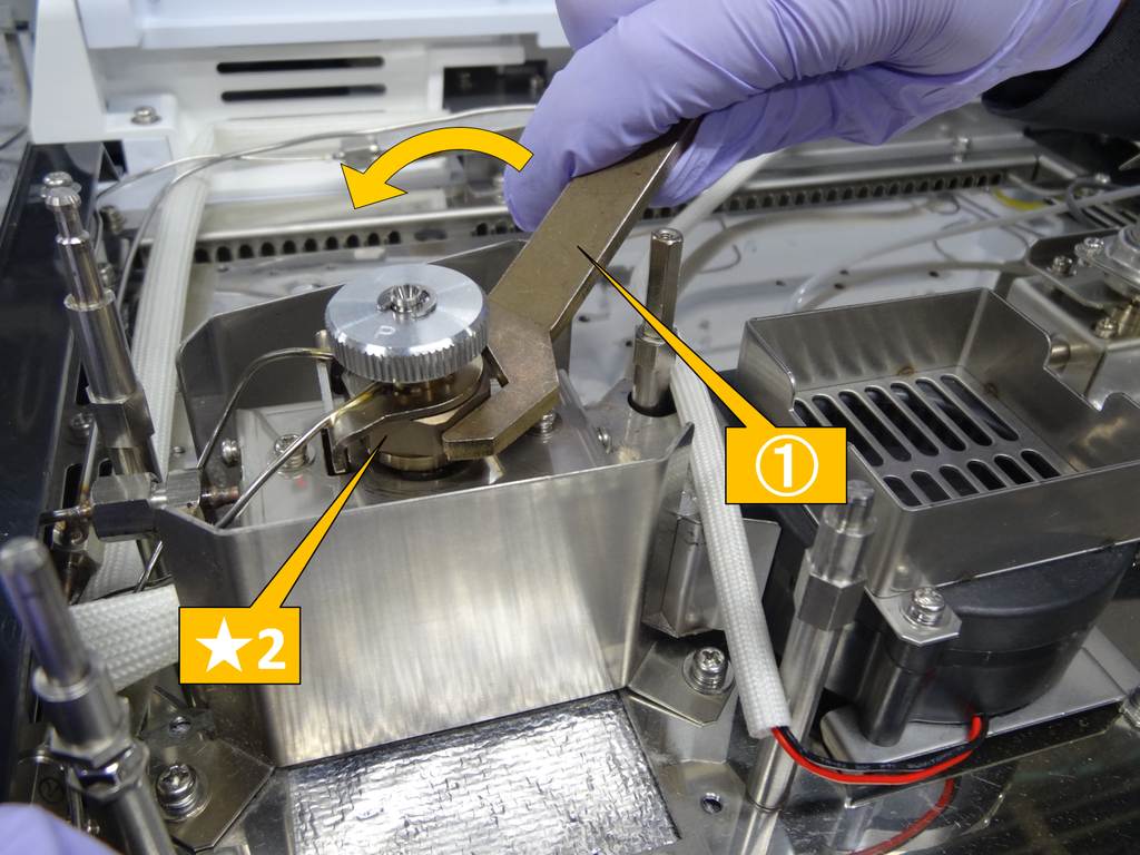 PTV ガラスインサートとO-リングの交換