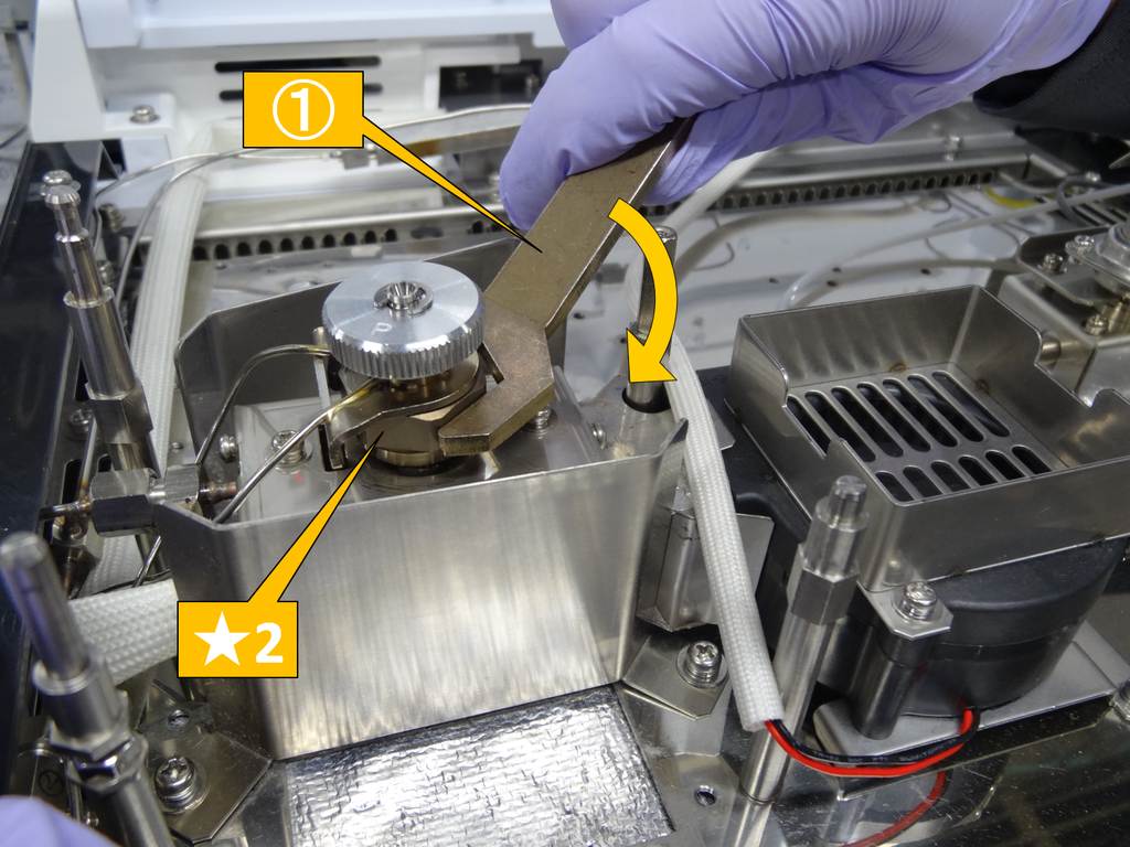 PTV ガラスインサートとO-リングの交換