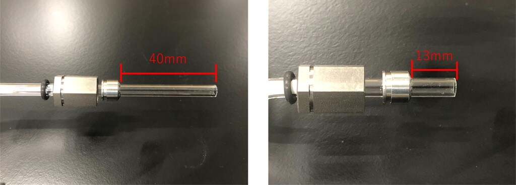 GC-2050 ガラスカラムの取り付け