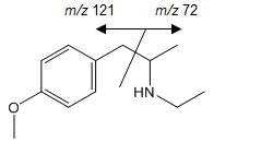 PMEA(p-メトキシエチルアンフェタミン)の構造式