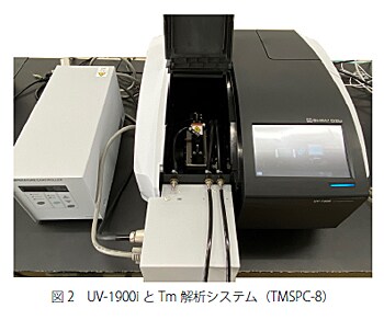 UV-1900i とTm 解析システム（TMSPC-8）