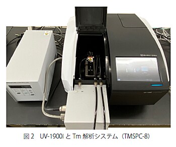 UV-1900i とTm 解析システム(TMSPC-8)
