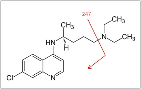 クロロキンの構造式