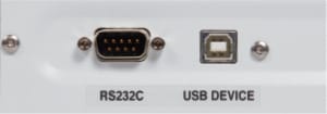 USBとRS232C 2つのインタフェースを搭載