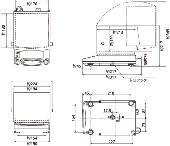により 島津製作所 上皿天びん （校正分銅内蔵形） UP822X S321-74600