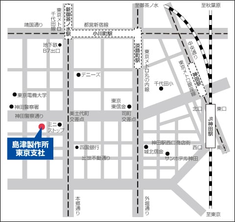 島津製作所 東京支社 地図