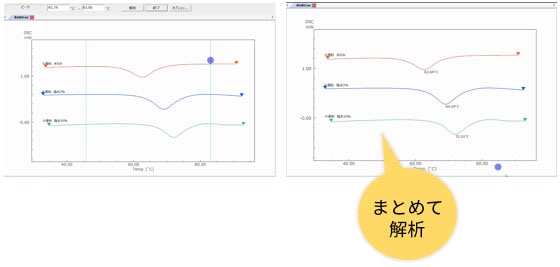 まとめて解析機能