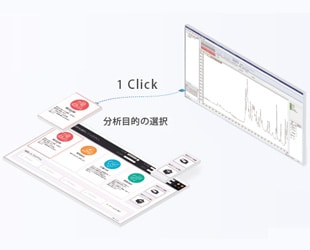 簡単操作と解析を実現する 独自機能