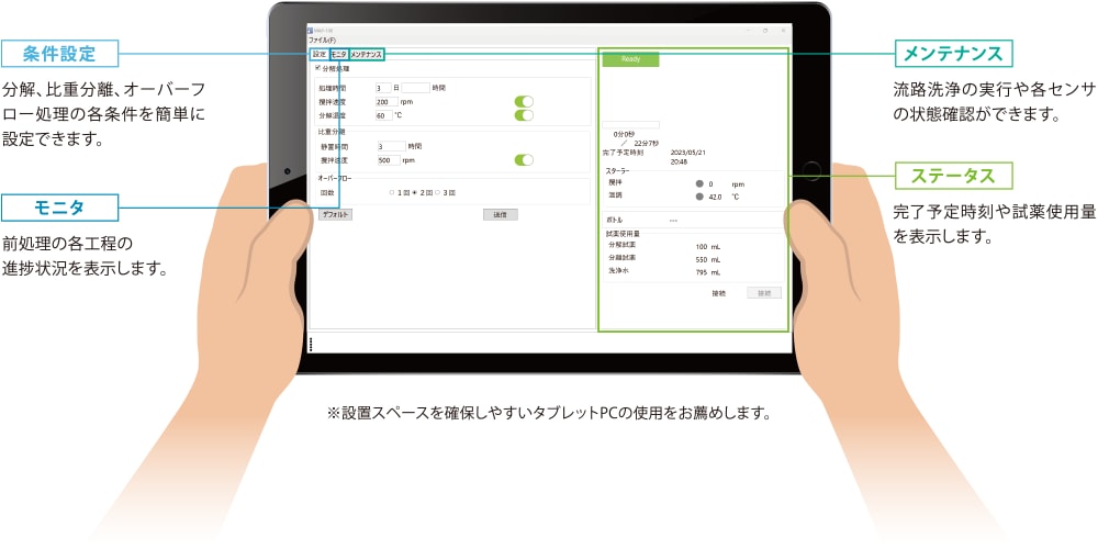 シンプルな制御ソフトウェア