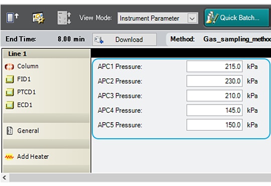 Advanced Pressure Controller（APC）によるガスの電子制御
