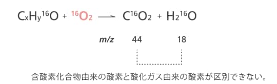 酸化ガスが16O2 の場合