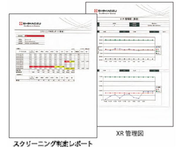 分析終了と同時にスクリーニング結果やレポートを確認可能