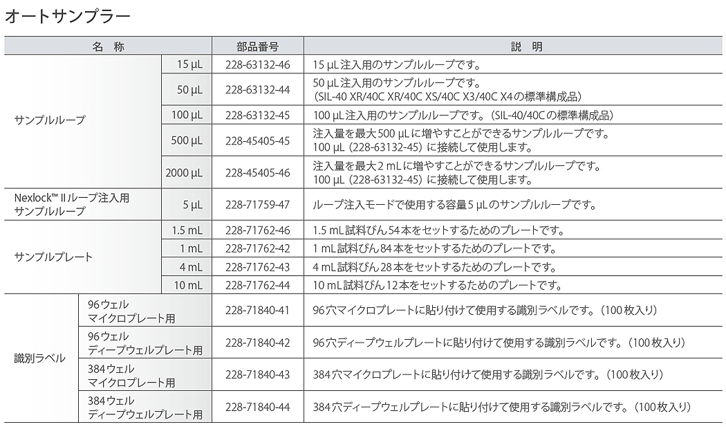 オートサンプラー