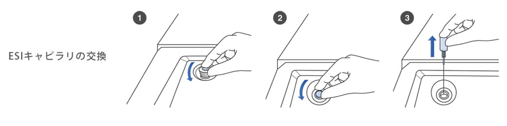 ESIキャピラリの交換