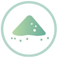 粒子の比重が軽いサンプルの場合