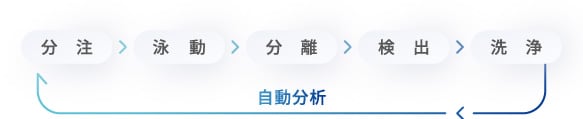 サンプルと試薬をセット