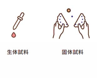 簡単な前処理によって、質量分析が可能