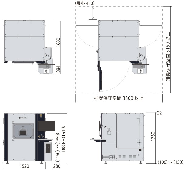 Size 配置・寸法図