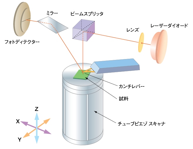図1-1 SPM/AFMの基本構成