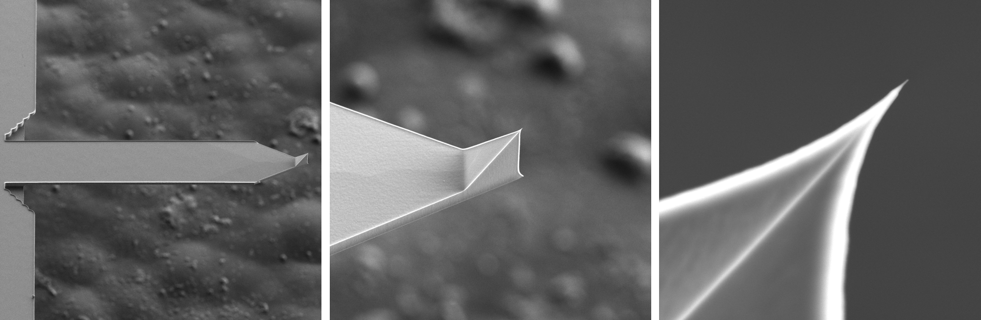 図3-2 使用前のカンチレバーのSEM像