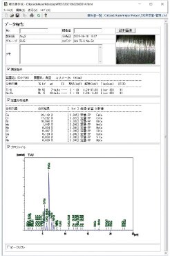 HTML形式の一般分析報告書