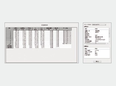 試験力・変位・強度表示