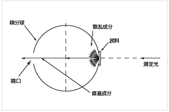 図5 散乱成分のみの透過測定