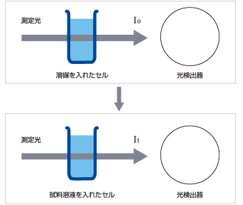 図2　溶液試料の測定原理