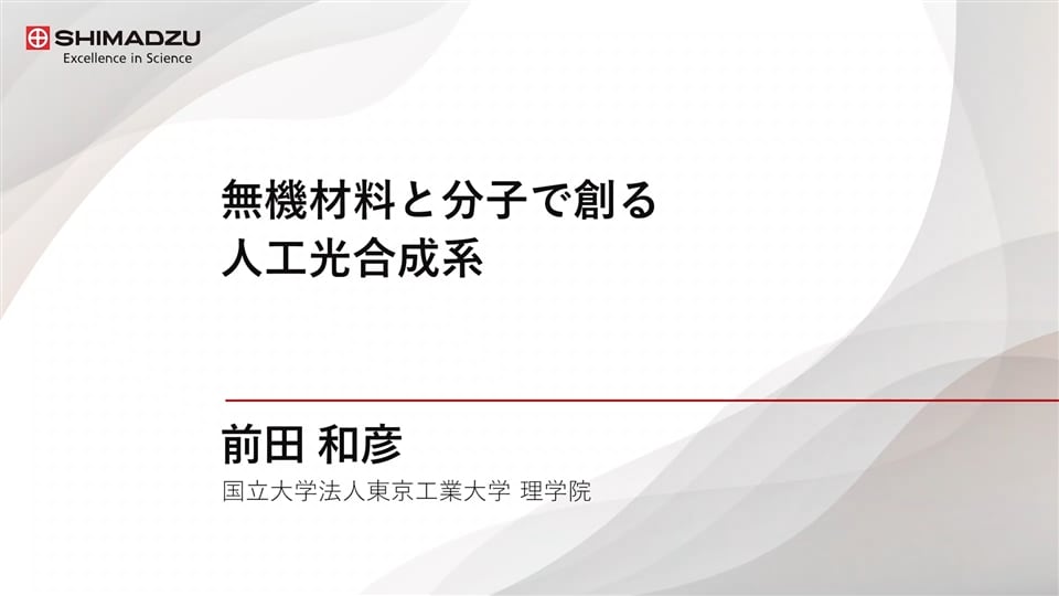 無機材料と分子で創る人工光合成系