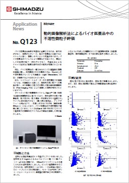 動的画像解析法によるバイオ医薬品中の不溶性微粒子評価